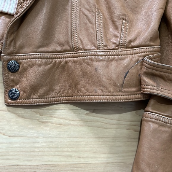 Diesel Leather Biker Jacket Women’s M - Picture 14 of 15